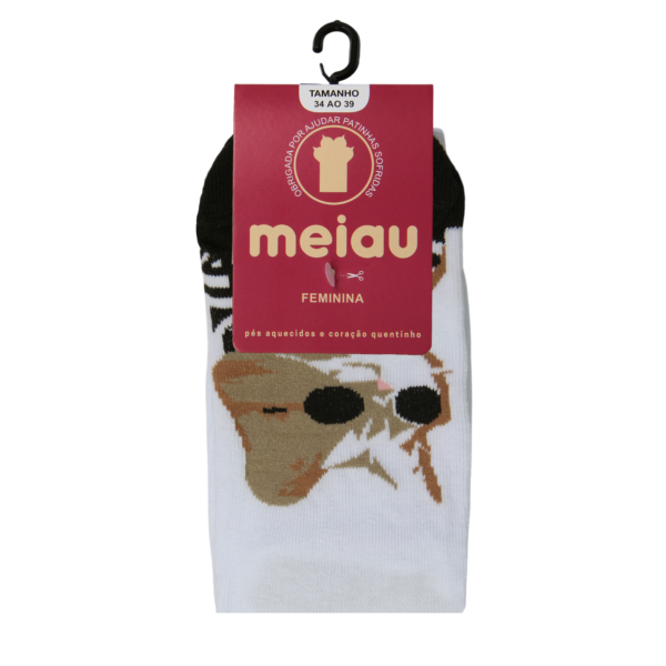 Meia Gato Estiloso - Adulto - 34/39 - Image 4