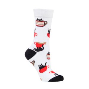 Meia Gatinho na Xícara - Adulto - 34/39